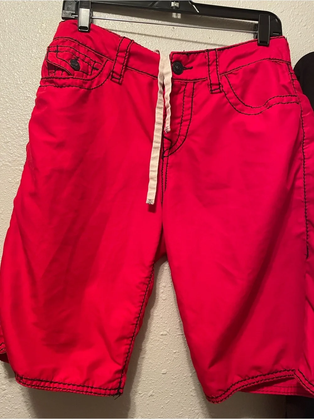 True Religion red Men's Swim with Contrast Stitching